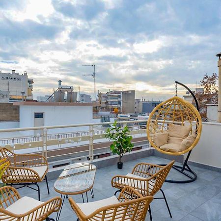 Pomegranate Luxury Penthouse Maisonette With Beautiful Terrace & Free Parking By Binobi ! Thessaloníki Eksteriør billede